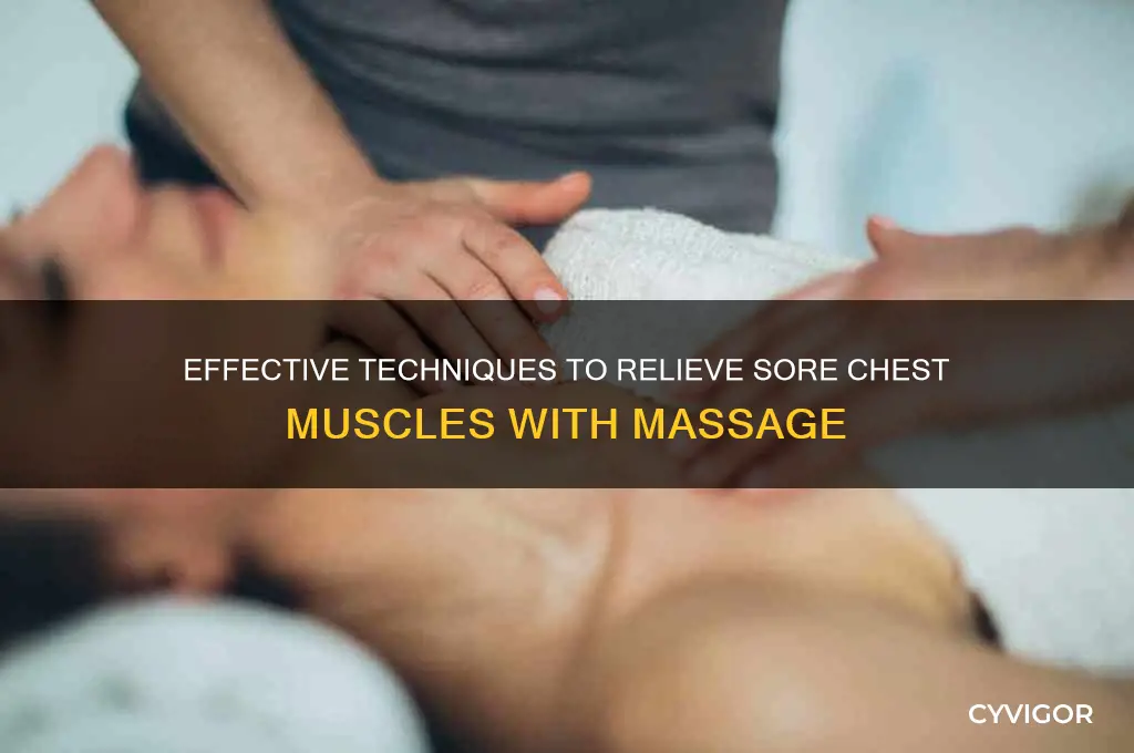 how to massage sore chest muscles