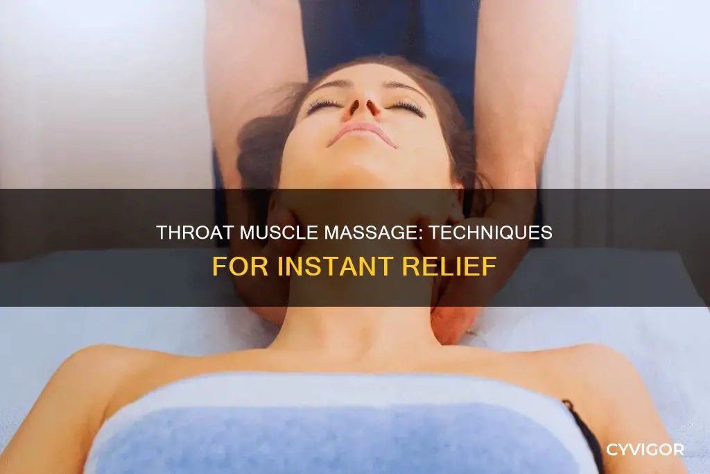 how to massage throat muscles