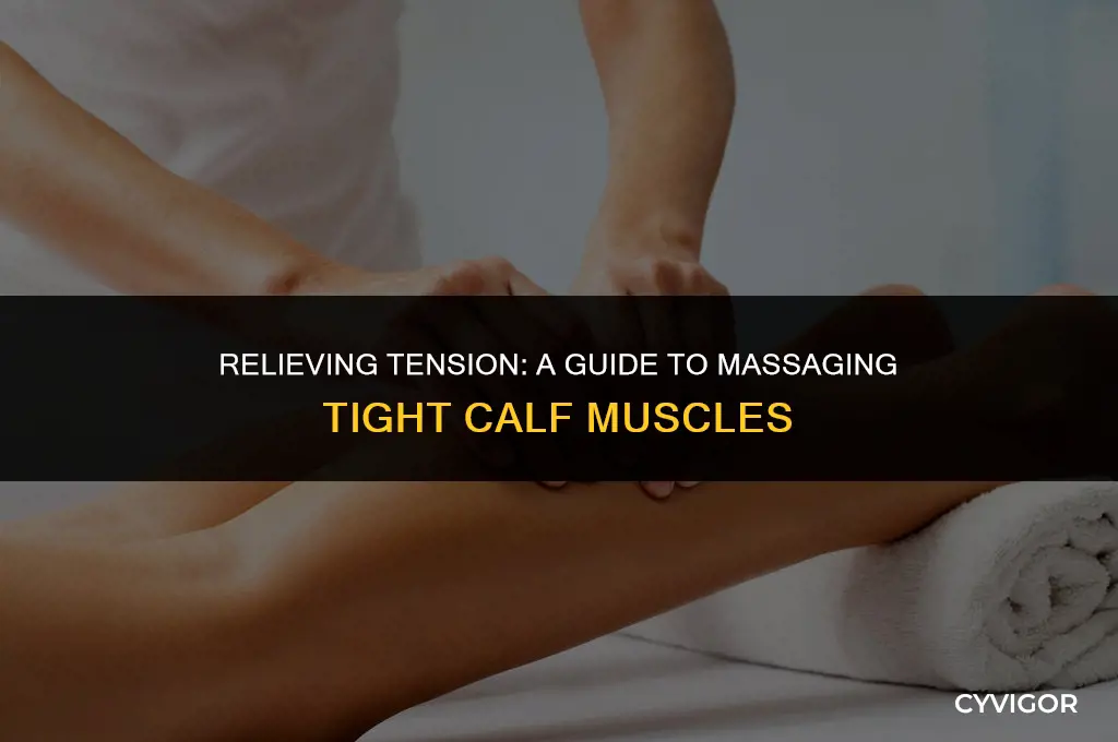 how to massage tight calf muscles