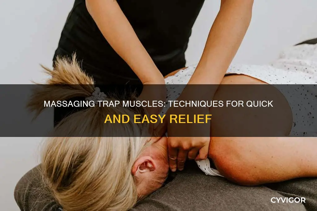 how to massage trap muscles