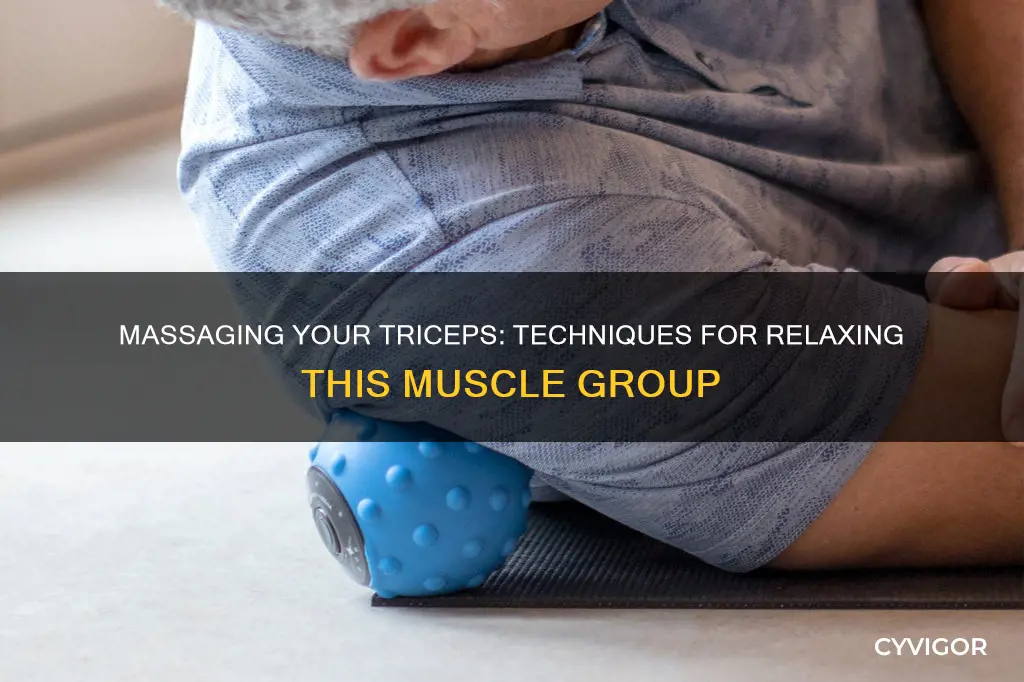 how to massage triceps muscle