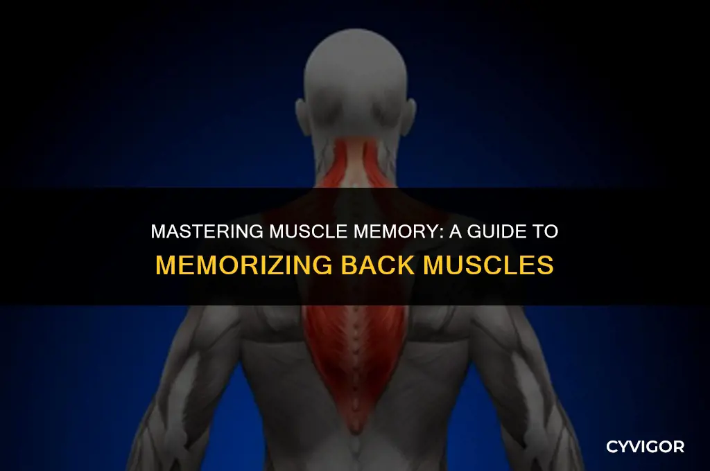 how to memorize back muscles