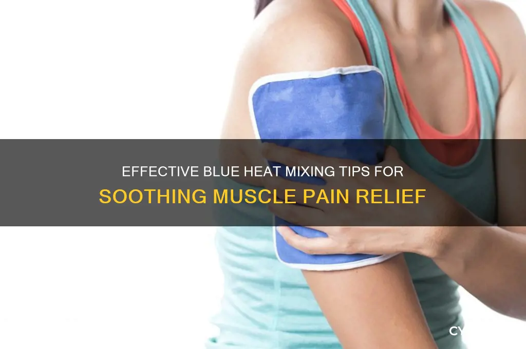 how to mix blue heat for muscle pain