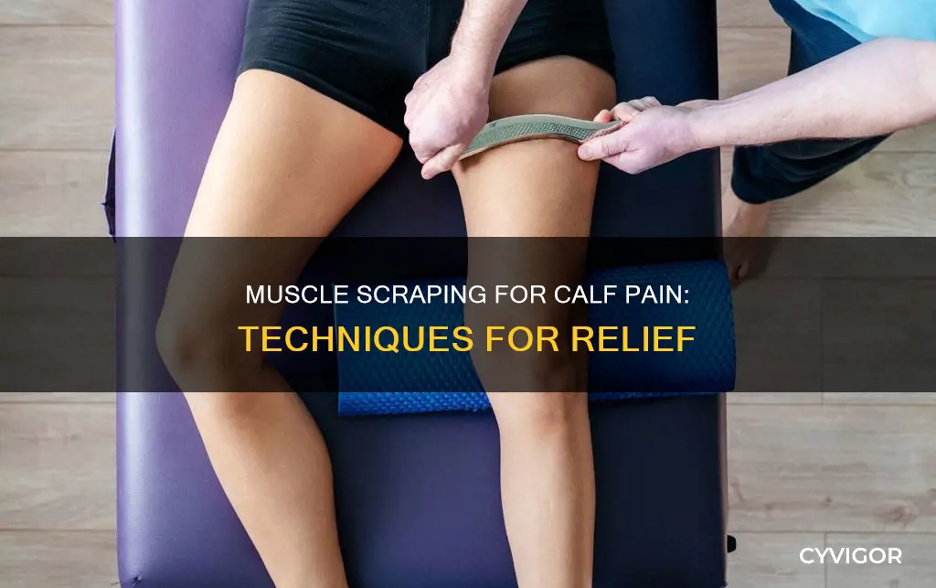 how to muscle scrape calves