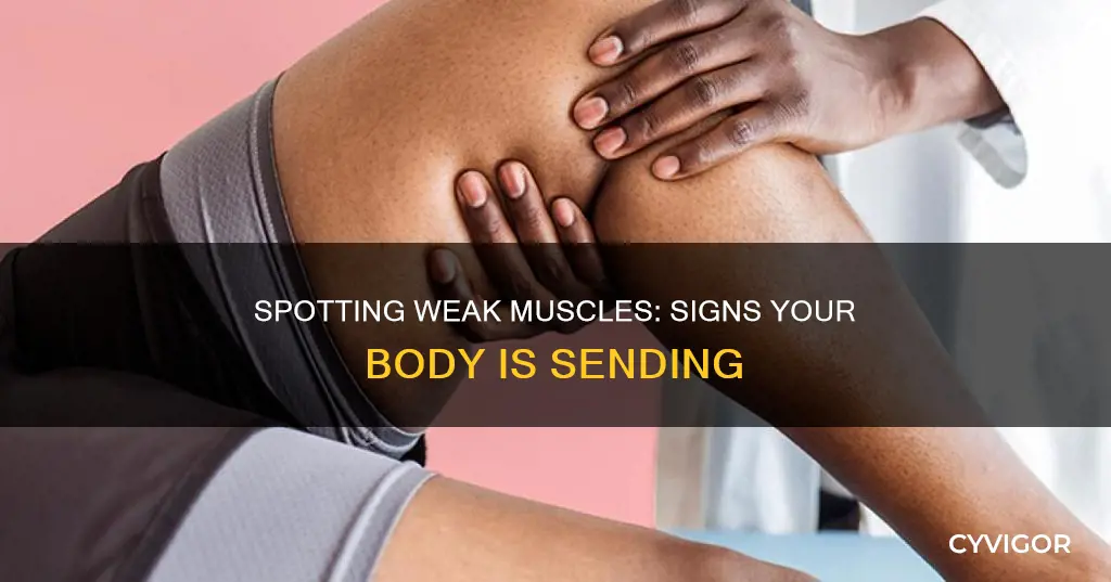 how to notice weak muscles