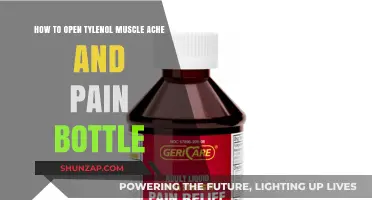 Easy Steps to Open Tylenol Muscle Ache & Pain Bottle Safely