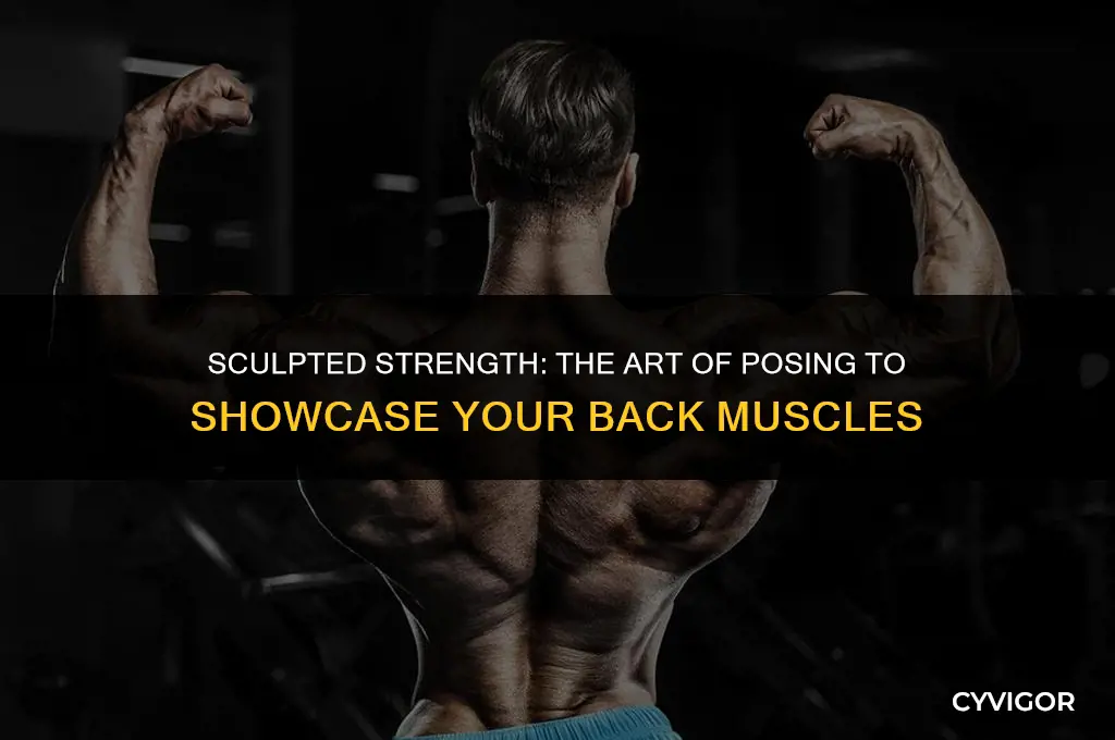 how to pose to see back muscles