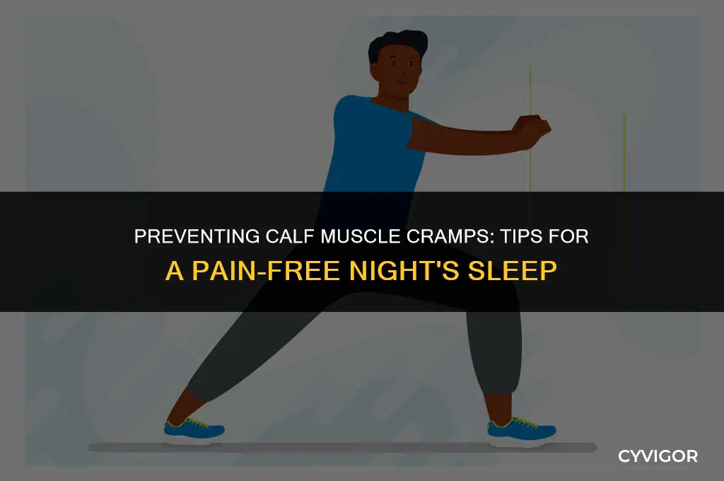 how to prevent calf muscle cramps at night