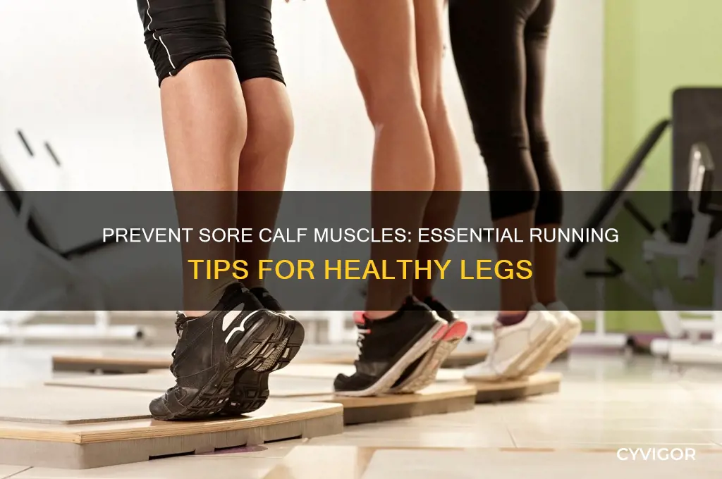 how to prevent sore calf muscles when running