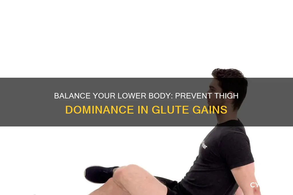 how to prevent thighs from overpowering glutes in muscle gain