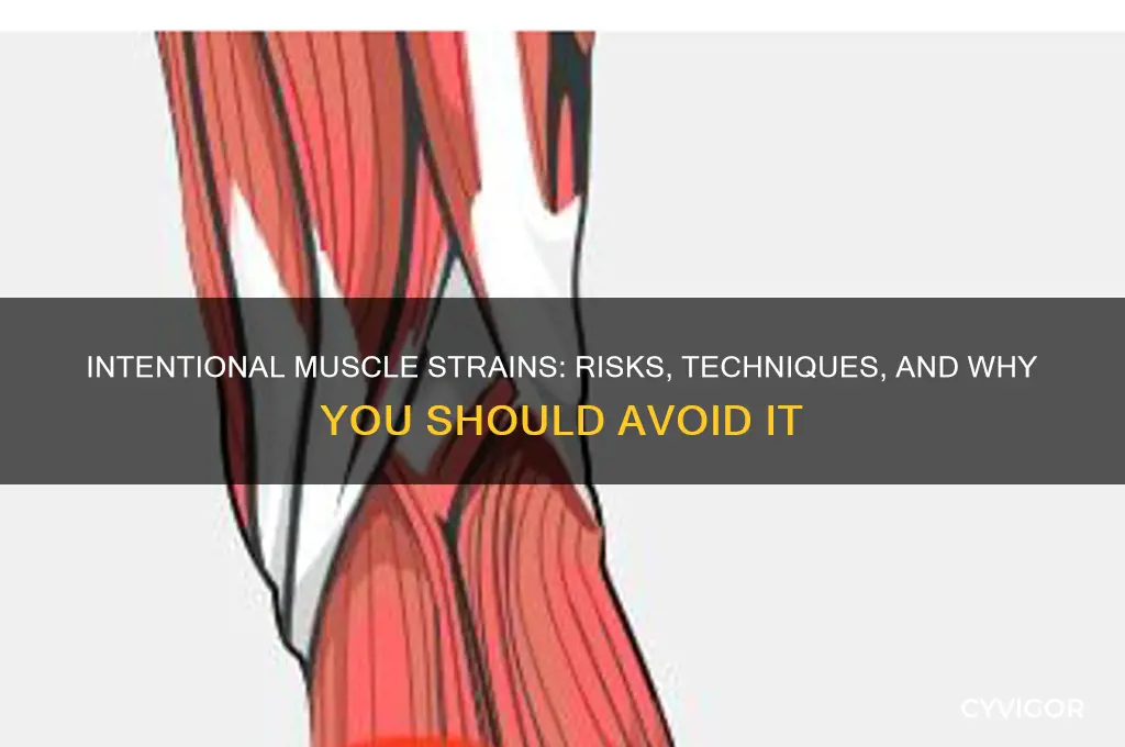 how to pull a muscle on purpose