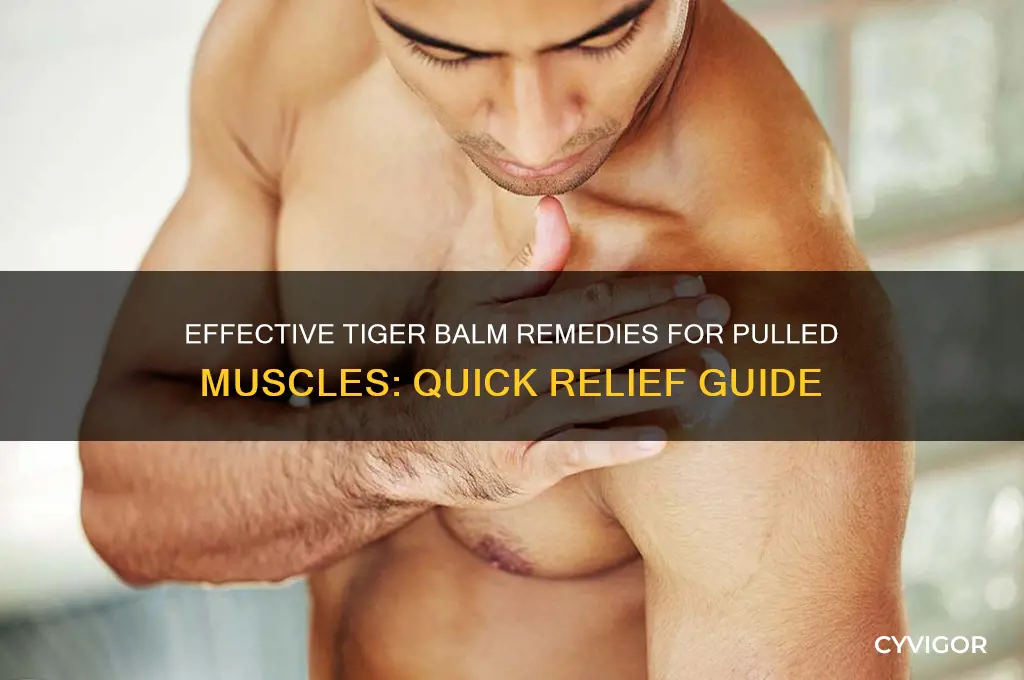 how to pulled muscle tiger balm