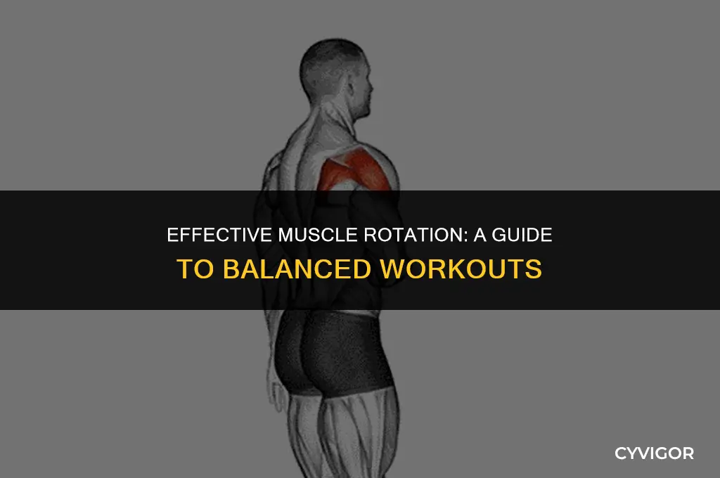 how to ratate workout muscles arms legs back chest legs
