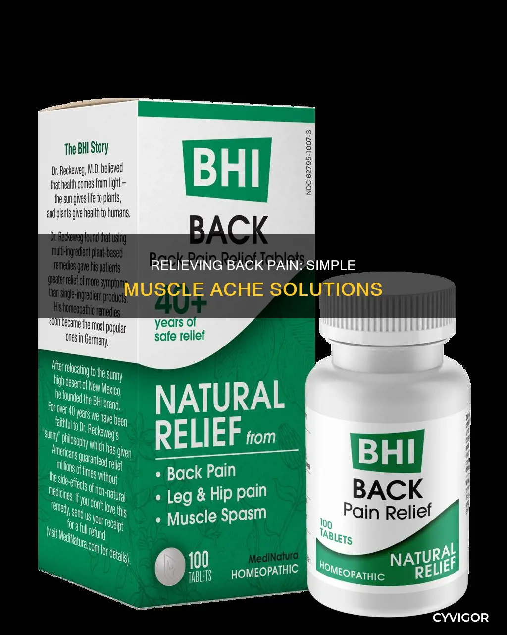 how to re ieve back pain caused by muscle ache