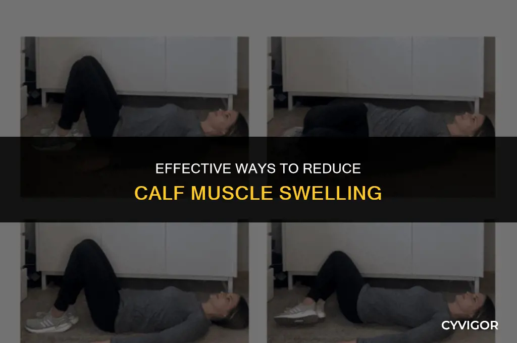 how to reduce calf muscle swelling