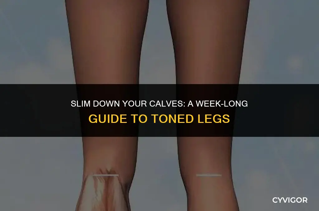 how to reduce calf muscles in a week