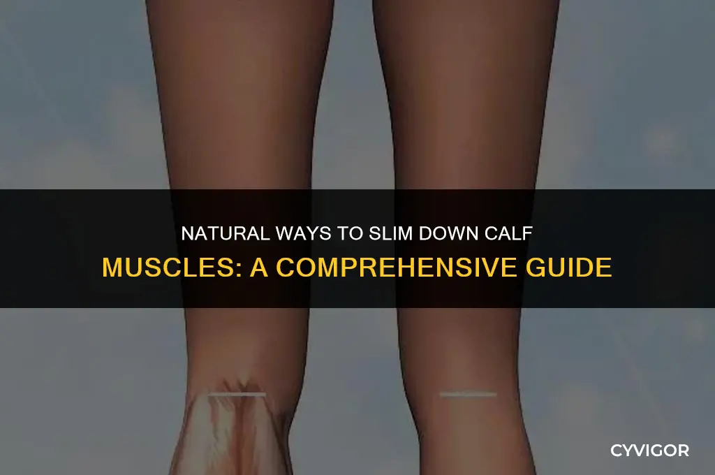 how to reduce calf muscles naturally