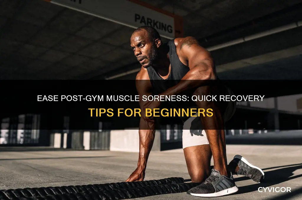 how to reduce muscle pain after first day of gym