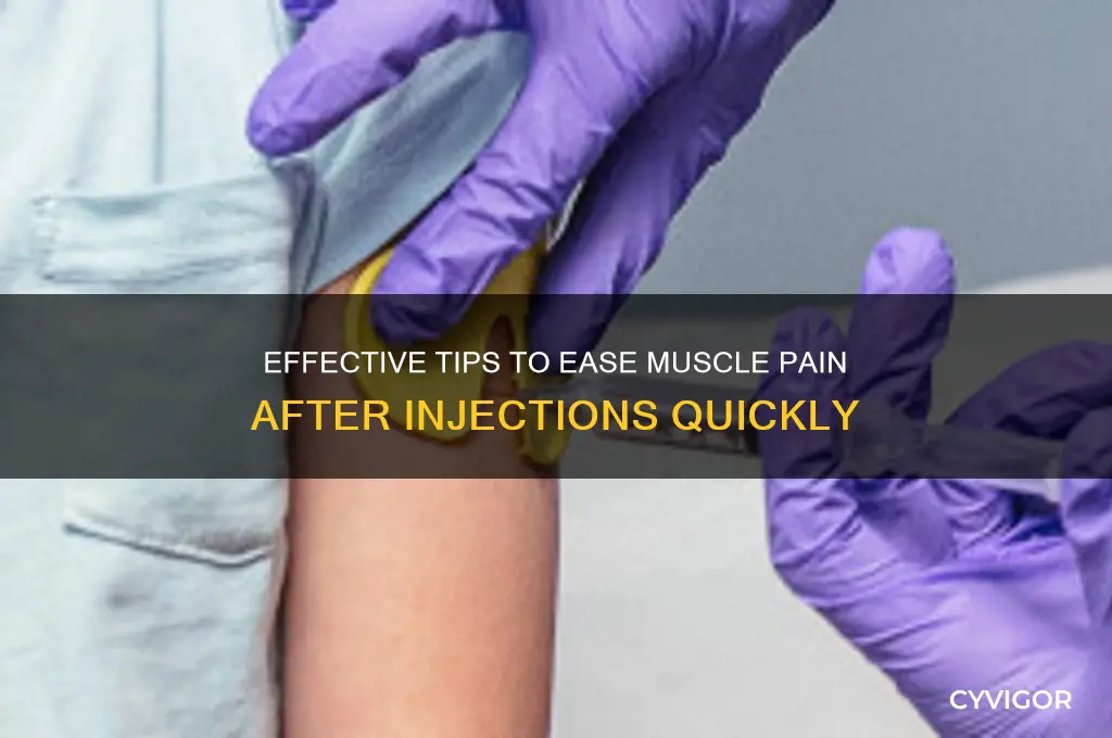how to reduce muscle pain after injection