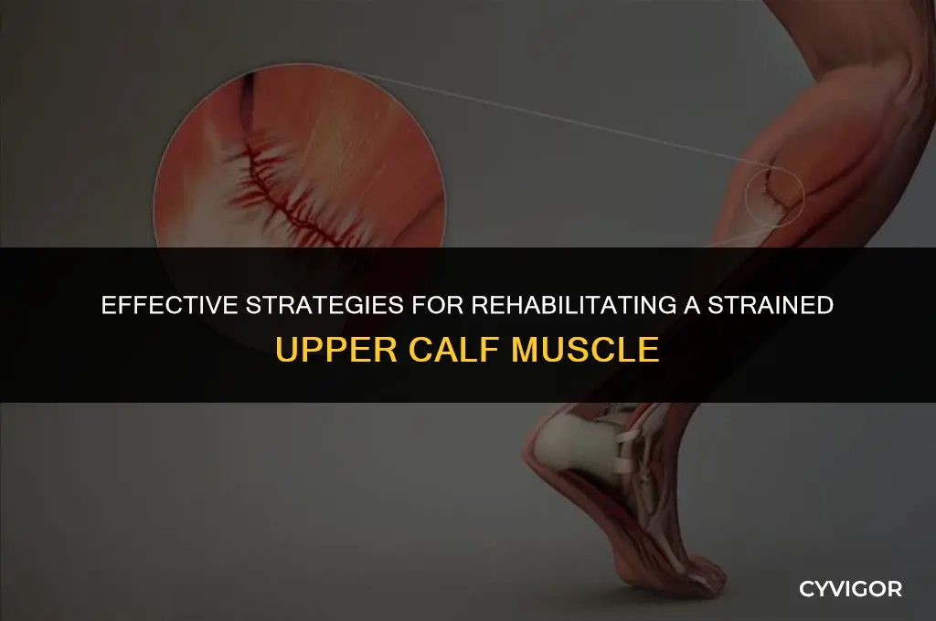 how to rehab a strained upper calf muscle
