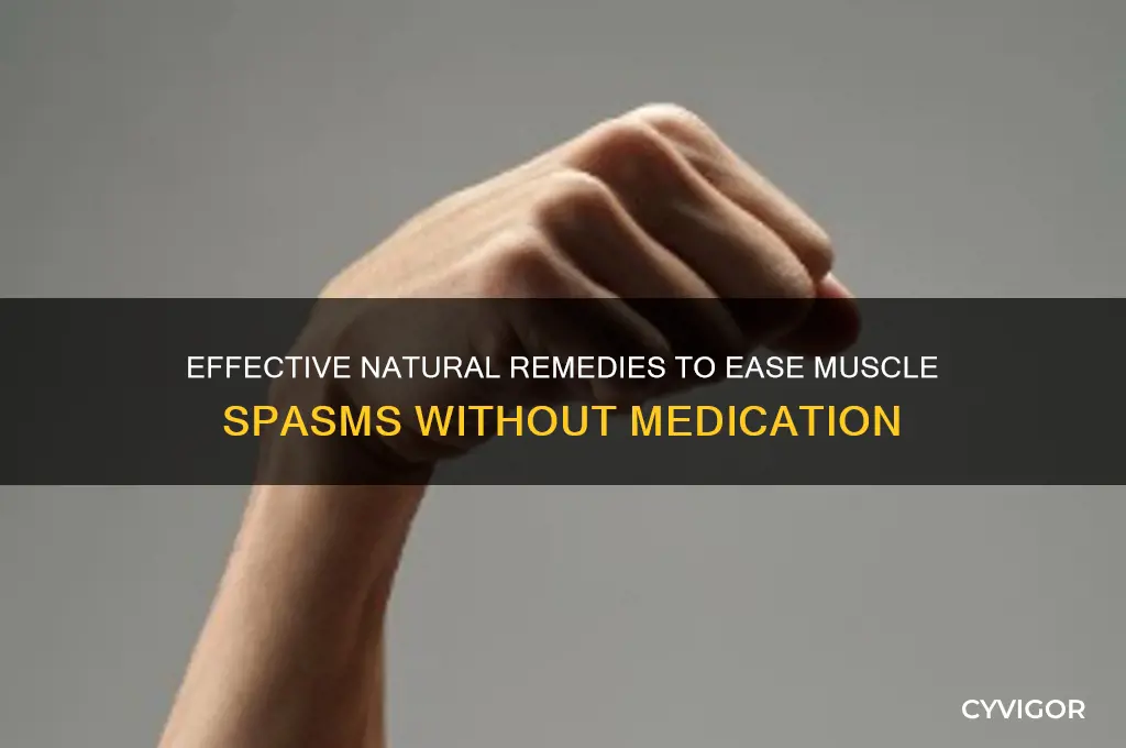 how to relax a muscle spasms without medication