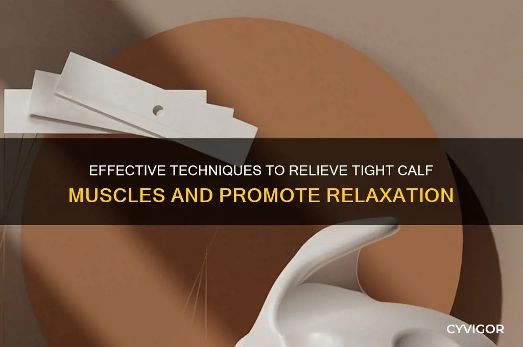 how to relax a tense muscle in a calf