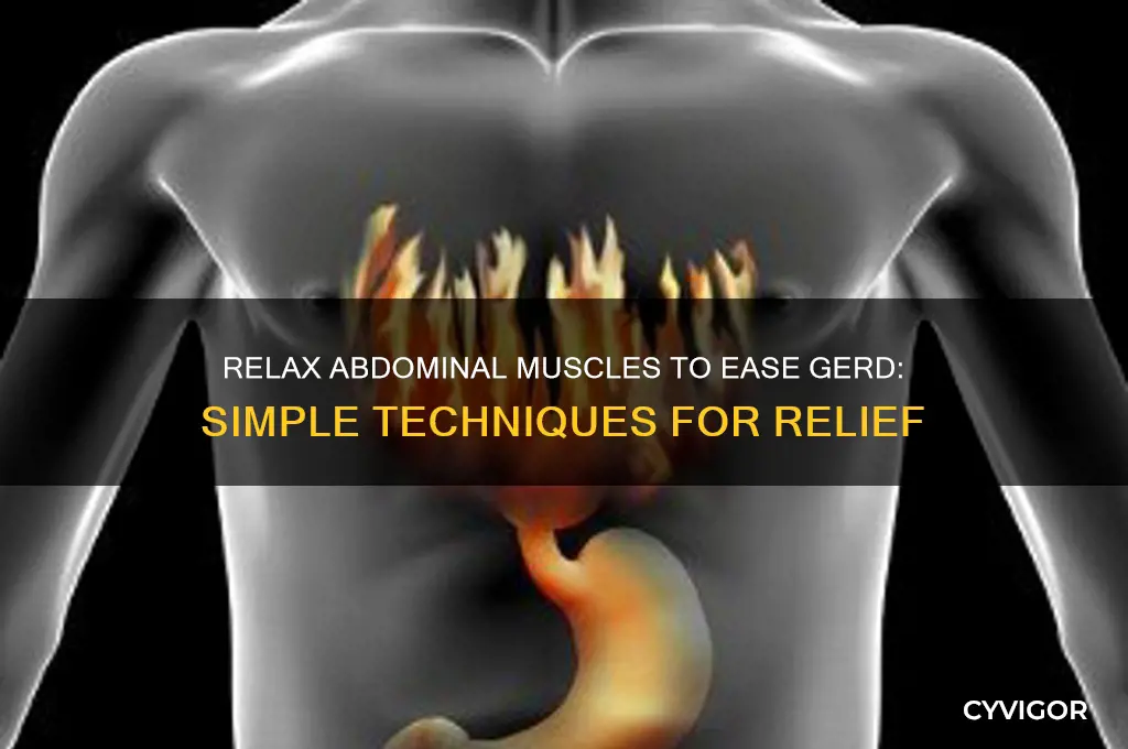 how to relax abdominal muscles gerd