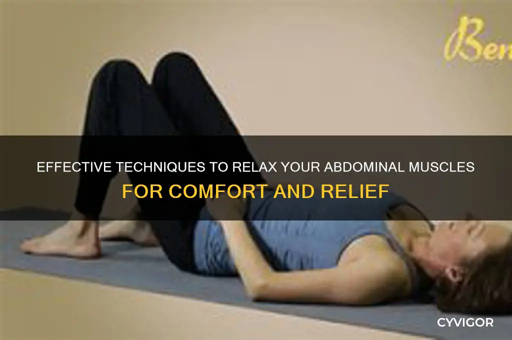 how to relax abominal muscles