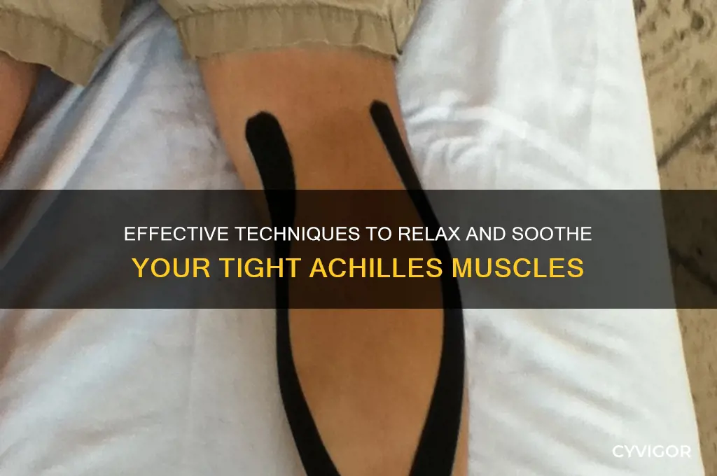 how to relax achilles muscles