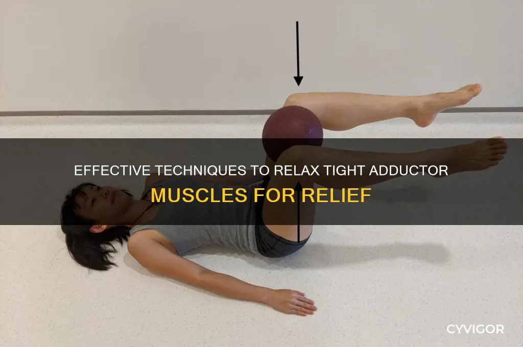 how to relax adductor muscles