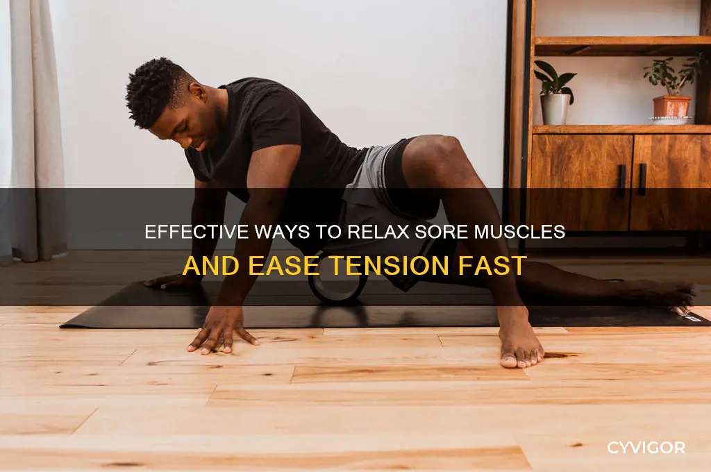 how to relax aore muscles