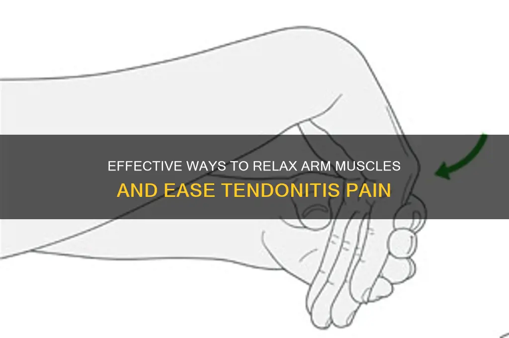 how to relax arm muscles from tendonitis