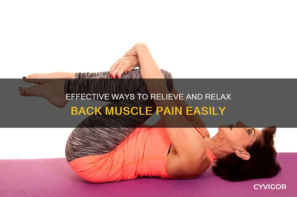 how to relax back muscle pain
