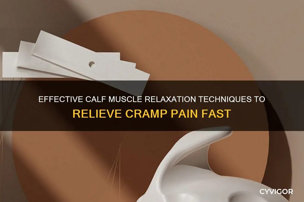 how to relax calf muscles after cramp
