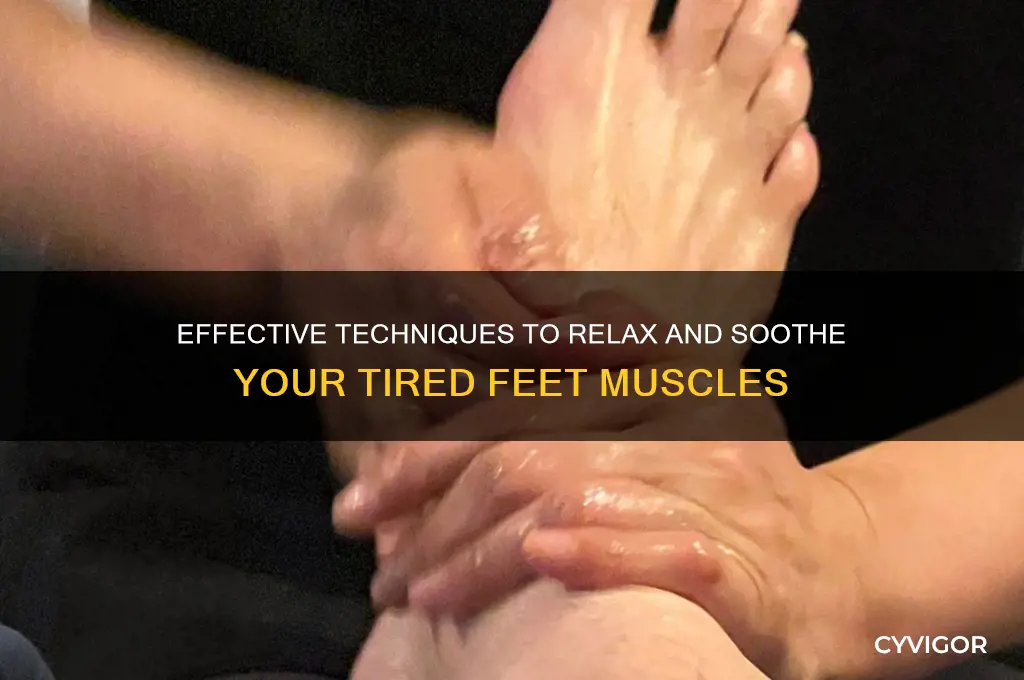 how to relax feet muscles