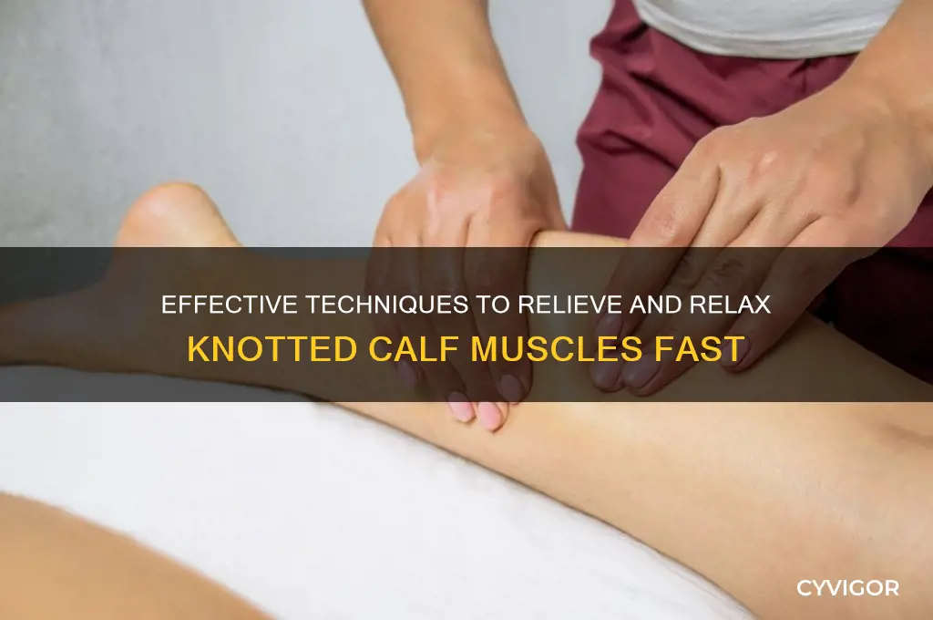 how to relax knotted calf muscle