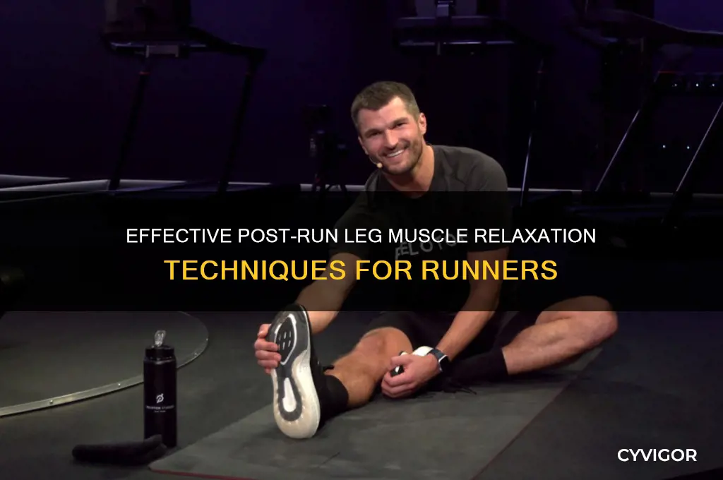 how to relax leg muscles after running