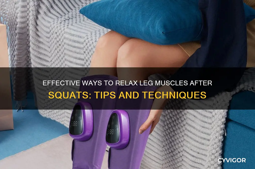 how to relax leg muscles after squats