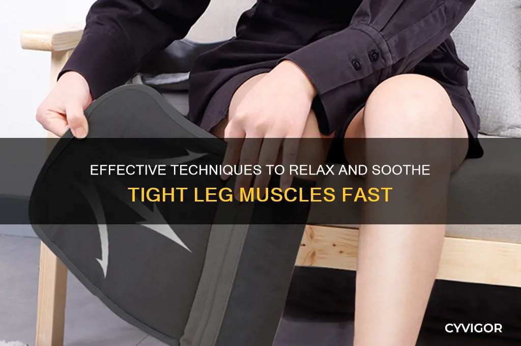 how to relax leg muscles