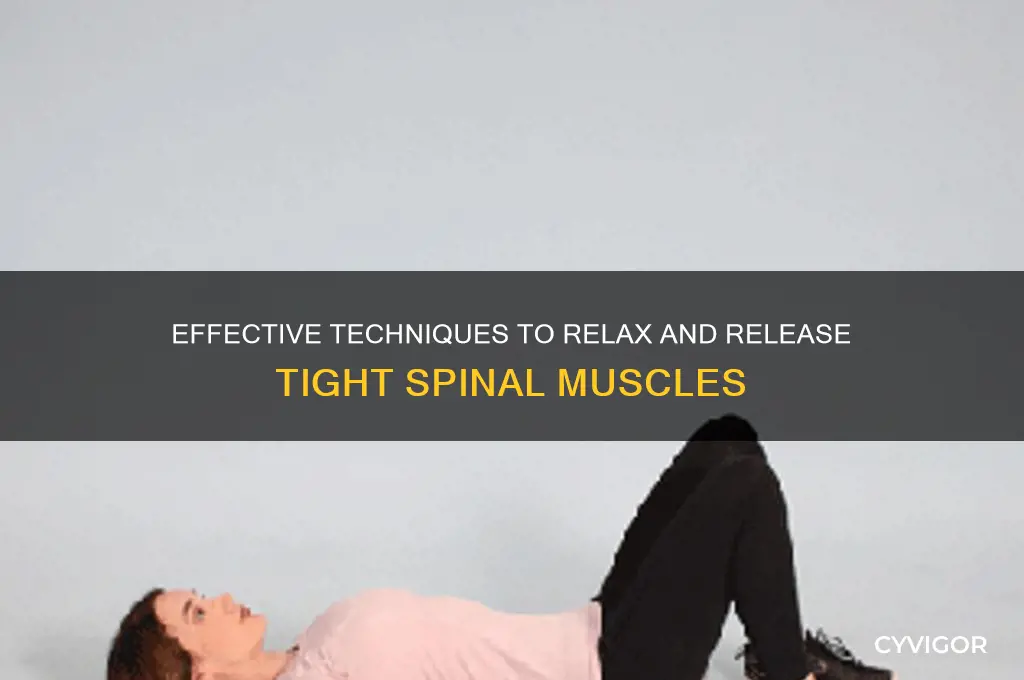 how to relax muscle along the spine