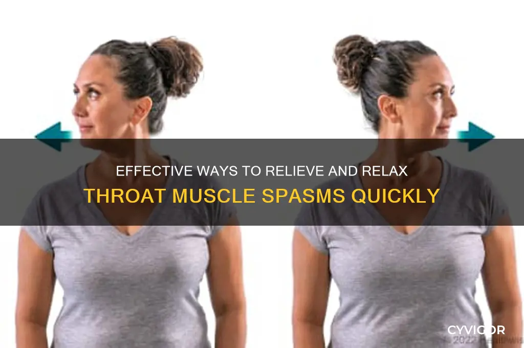 how to relax muscle spasms in the throat