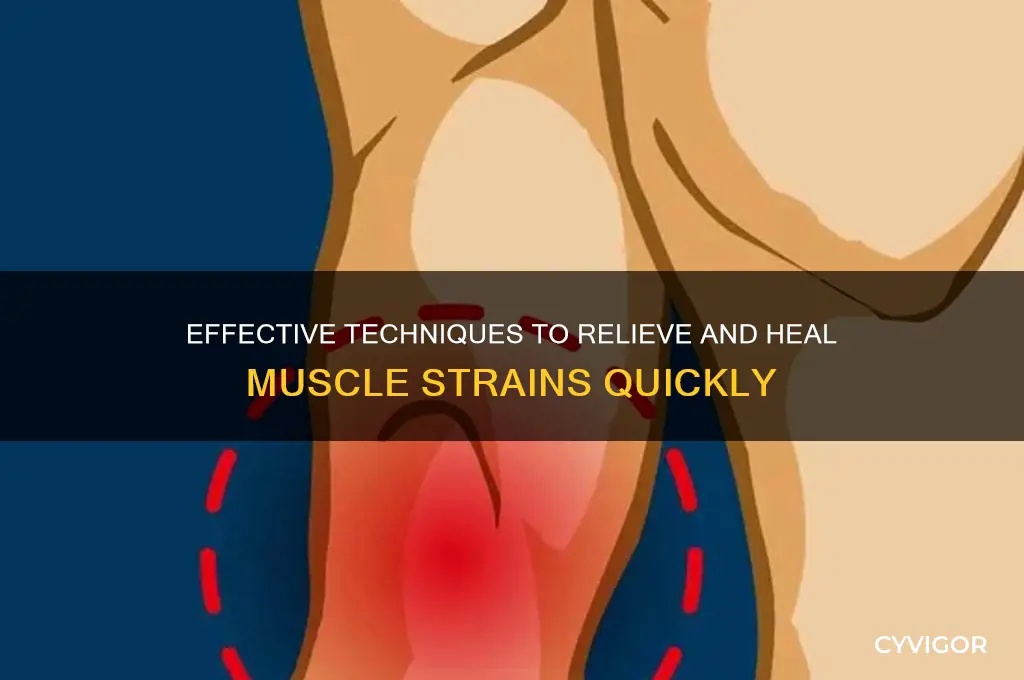 how to relax muscle strains