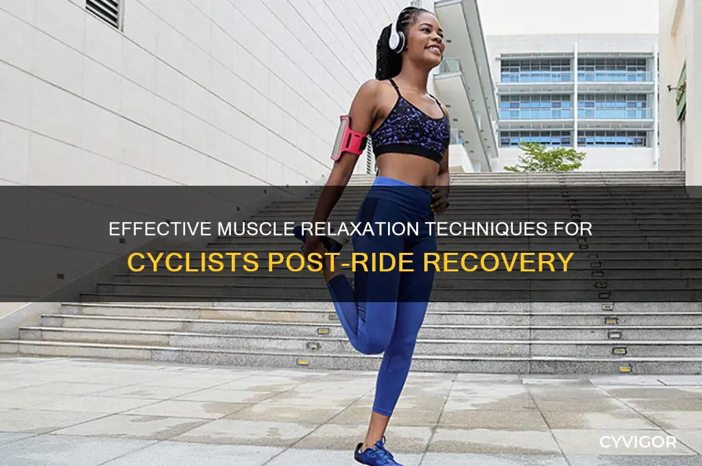 how to relax muscles after cycling