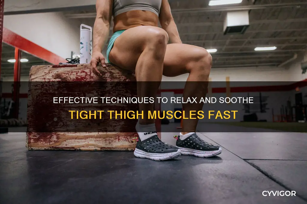 how to relax muscles in thighs