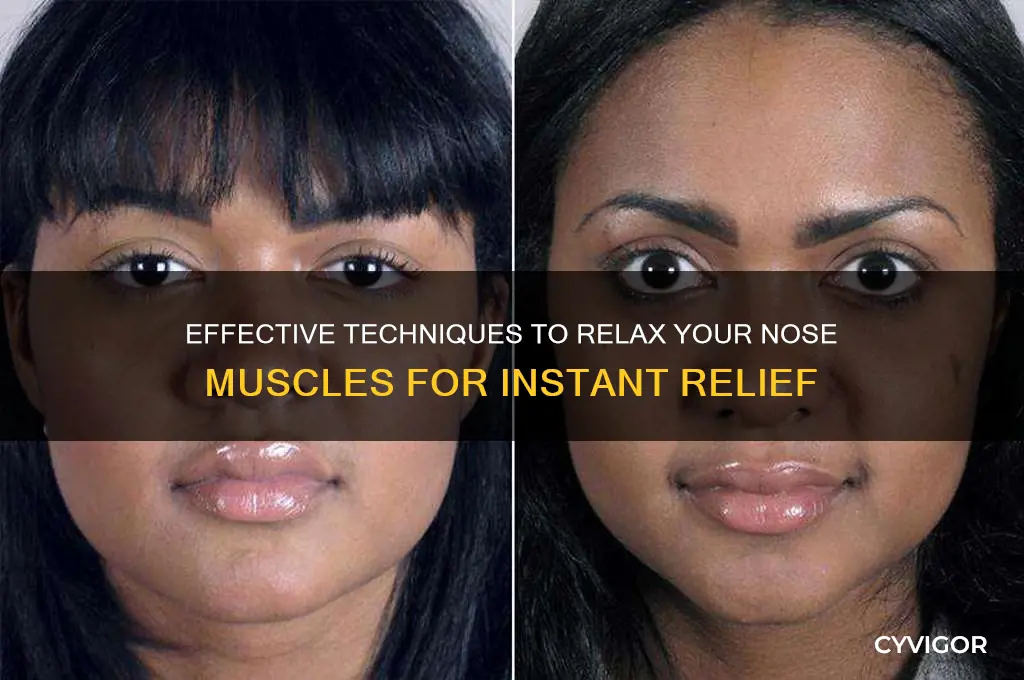how to relax nose muscle