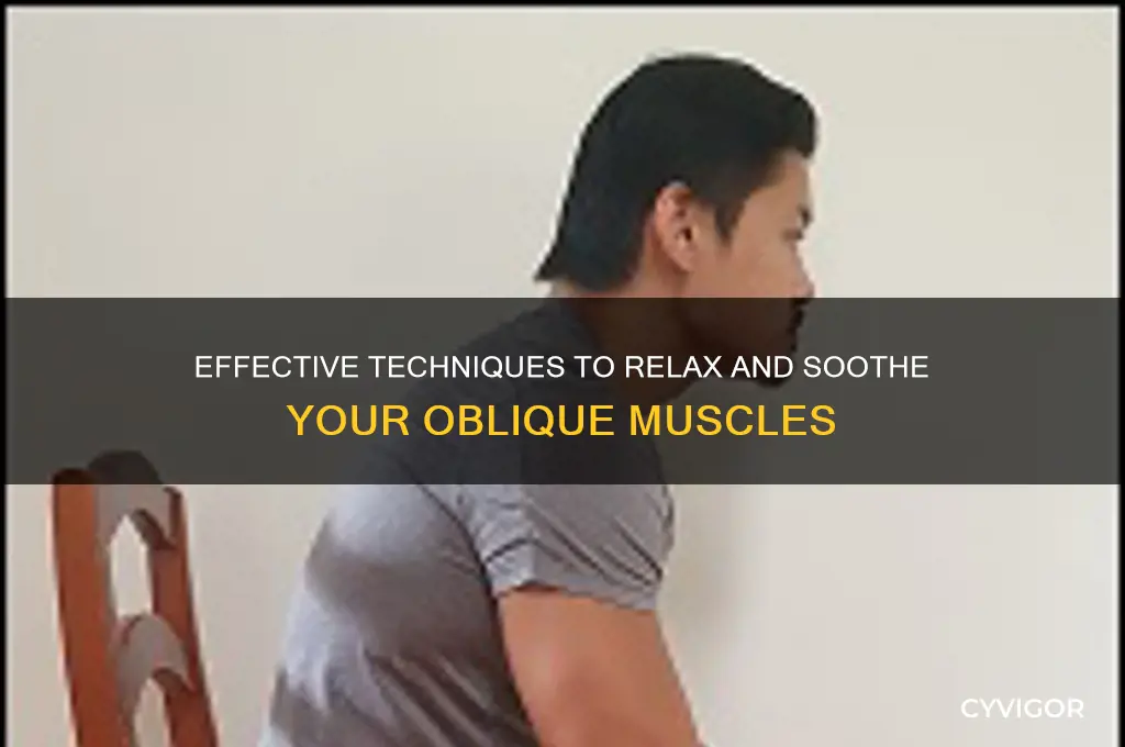 how to relax oblique muscles
