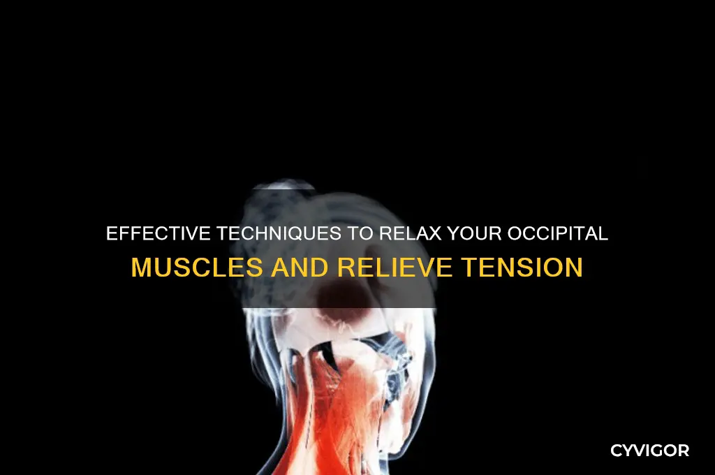 how to relax occipital muscles