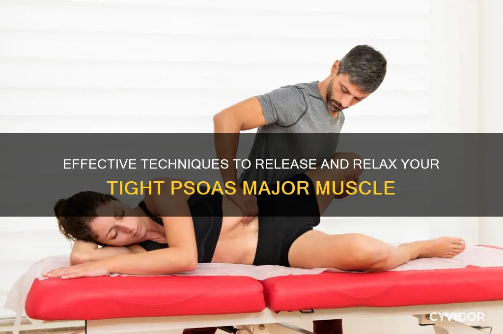 how to relax psoas major muscle