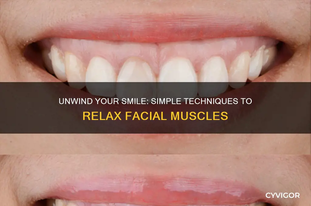 how to relax smile muscles