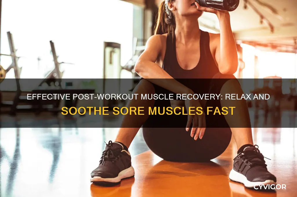 how to relax sore muscles after workout